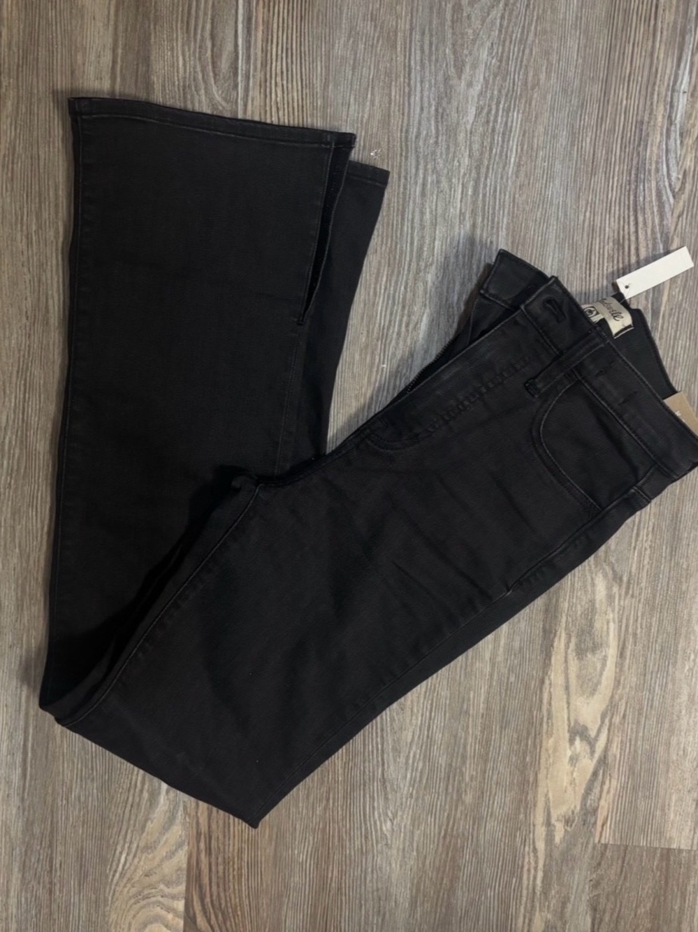 NWT Madewell Roadtripper Skinny Flare Black Jeans - 26
